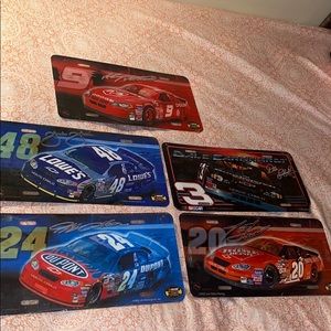 NASCAR metal tags